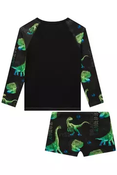 Conjunto de camiseta e sunga em malha UV Dry com proteção UV 50 - loja online