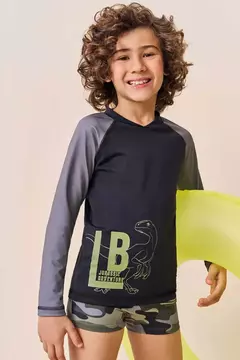 Conjunto de Camiseta e Sunga em Malha UV Dry com Proteção UV 50+ - comprar online