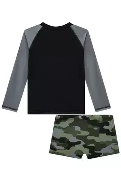 Conjunto de Camiseta e Sunga em Malha UV Dry com Proteção UV 50+ - loja online