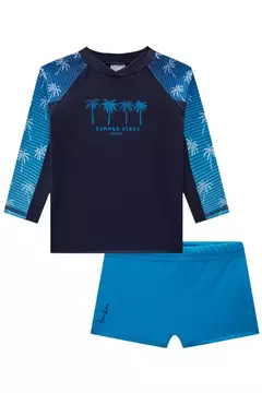 Conjunto de Camiseta e Sunga em Malha UV Dry com Proteção UV 50+ na internet