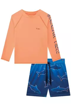 Conjunto de Camiseta em Malha UV Dry UV50+ e Bermuda Boxer em Nylon Ergonomic com Elastano - comprar online