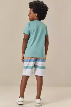 Conjunto de Camiseta em Meia Malha e Bermuda em Nylon Ergonomic com Elastano na internet