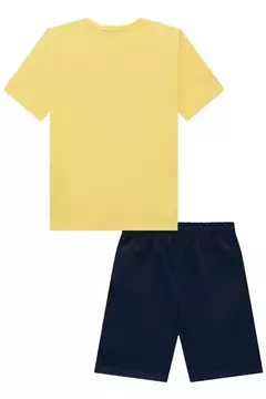 Conjunto de Camiseta em Piquet com Elastano e Bermuda em Sarja Strech com Elastano na internet