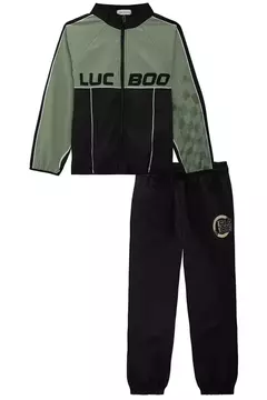 Conjunto de jaqueta corta vento e calça jogger em nylon ergonomic com elastano na internet