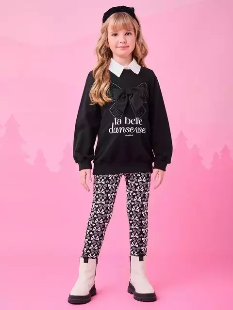 Conjunto de jacquard com laço - comprar online