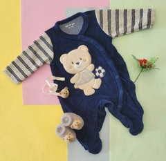 Macacão de bebê em plush/atoalhado ursinho jogador - comprar online