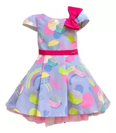 Vestido estampa doces - comprar online