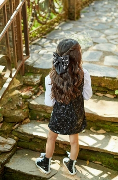 Vestido paetê preto com camisa Celebrar - comprar online