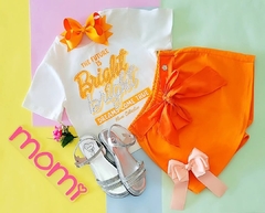 Conjunto Laranja com Strass - comprar online