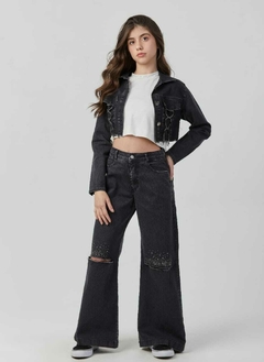 Jaqueta em jeans preto - loja online
