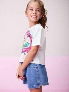 Shorts jeans detalhe lateral - comprar online