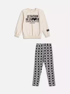 Conjunto Casaco e legging jacquard - loja online