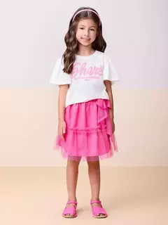 Conjunto de tule com glitter