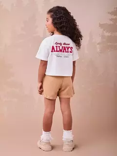 Blusa Off White com Estampa de Ursinha - comprar online