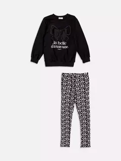 Conjunto de jacquard com laço na internet