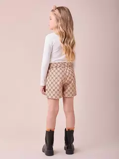 Conjunto bege de ursinho com strass - loja online