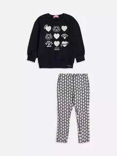 Conjunto casaco com legging - loja online