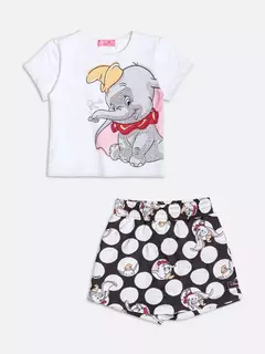 Conjunto Manga Curta do Dumbo com Strass - Tindolelê