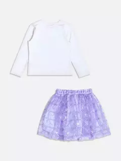 Conjunto de tule la vie est belle com strass - loja online