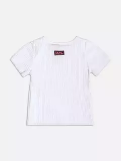Blusa manga curta canelada da Hello Kitty - comprar online