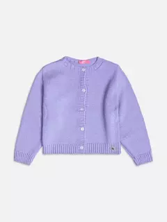 Casaco de Tricot Básico Lilás - comprar online