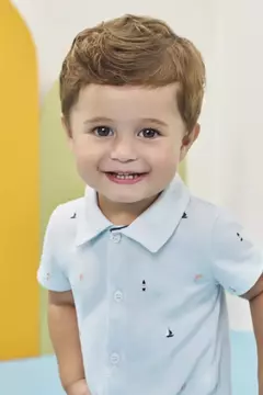 Macacão camisa em piquet com elastano - comprar online