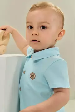 Macacão Camisa em Piquet com Elastano - comprar online