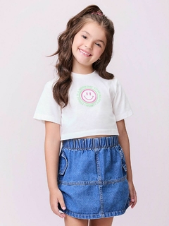 Blusa com patch smile