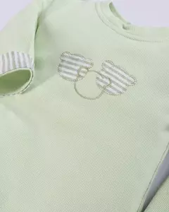 Saída de maternidade com macacão longo malha tricot algodão - loja online