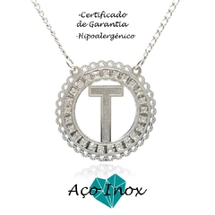 Kit 10 Colares Letra Inicial - Aço Inox - comprar online