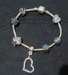Pulseira P/ Berloques de Aço Inox Banhada a Prata - (Estilo Pandora) - comprar online