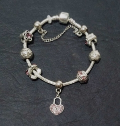 Imagem do Pulseira P/ Berloques de Aço Inox Banhada a Prata - (Estilo Pandora)