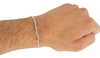 Kit com 3 Pulseiras Masculinas em Prata 925 - Atacado