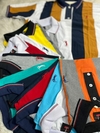 Kit 6 Camisas Polo Elastano Listrada Bordada