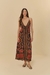 Vestido FARM Longo Estampado Madalena