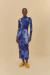 Vestido FARM Midi Estampado Aquarela Floral