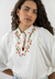 Blusa Lez a Lez Manga 3/4 Em Viscose Com Bordado Libélula