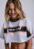 T-shirt Lez a Lez Cropped Em Malha Com Retilínea
