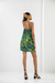 Vestido Curto Halter Neck Em Viscose Estampado - comprar online