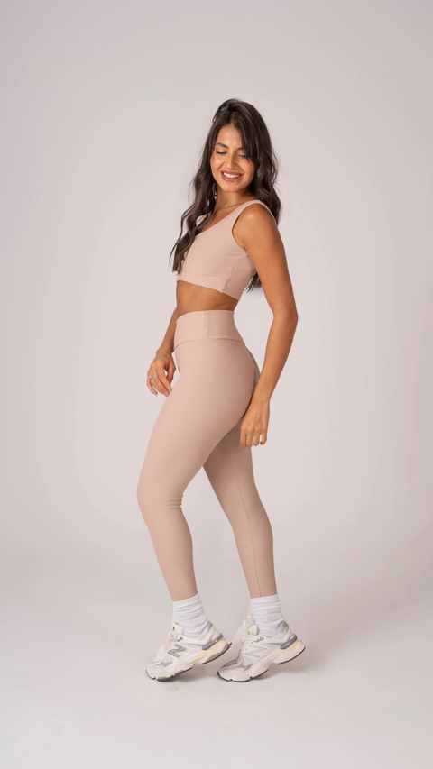 Conjunto Legging Canelado Blackout