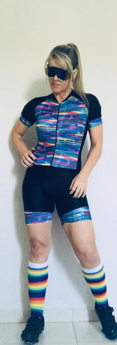 Macaquinho Manga Curta Be Fast (Forro em Gel) - Moda Fitness/Moda Bike FitYou Forever 