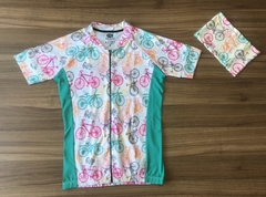 Camisa Manga Curta c/Faixa Cabelo - comprar online