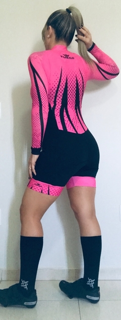 Macaquinho Manga Longa Invicto (Forro Densidade 120) - Moda Fitness/Moda Bike FitYou Forever 