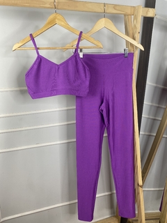 Conjunto Legging cós alto Microcanelado - loja online