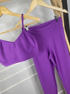 Imagem do Conjunto Legging cós alto Microcanelado
