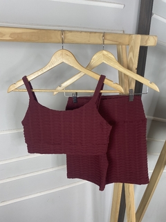 Conjunto Shorts 1/2 coxa c/textura (não marca)