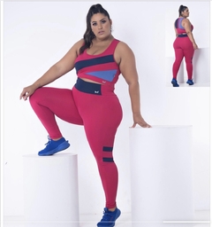 Conjunto Legging Plus Size Top c/bojo removivel em Poliamida