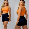 Conjunto Shorts 1/2 coxa c/ bolso em Poliamoda