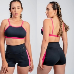 Conjunto Shorts Crossfit + Top c/ bojo removível em Poliamida