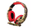 Auriculares Gamer Pc Microfono Camuflado Netmak Nm-counter Color Camuflado rojo